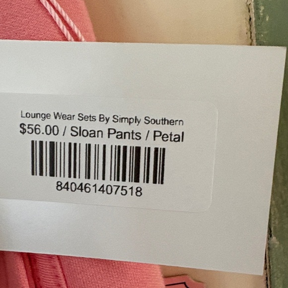 Simply Southern Pink and White Zip-Up Set - Picture 7 of 11